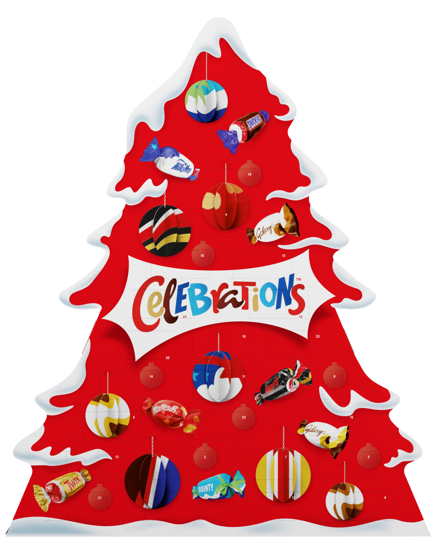 Celebrations Tree joulukalenteri 215g