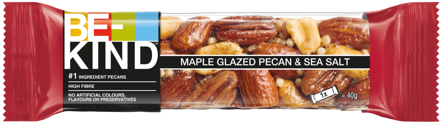 BE-KIND pähkinäpatukka 40g Maple Glazed Pecan & Seasalt