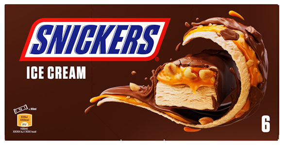 Snickers  jäätelöpatukka 6-pack 273g/302