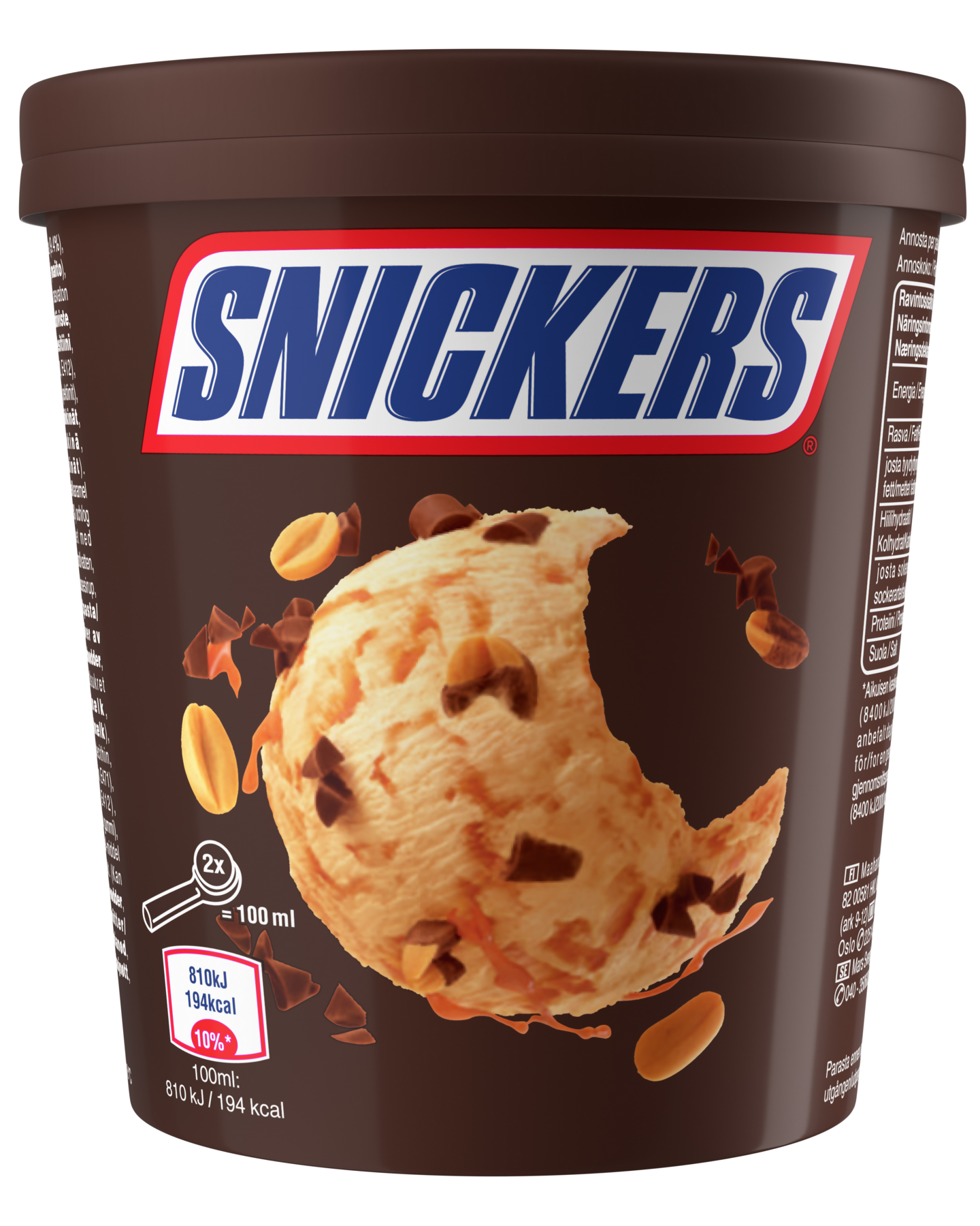 Snickers jäätelö 320g/450ml