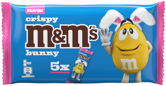 M&Ms Crispy Bunny suklaa 5-pack 145g