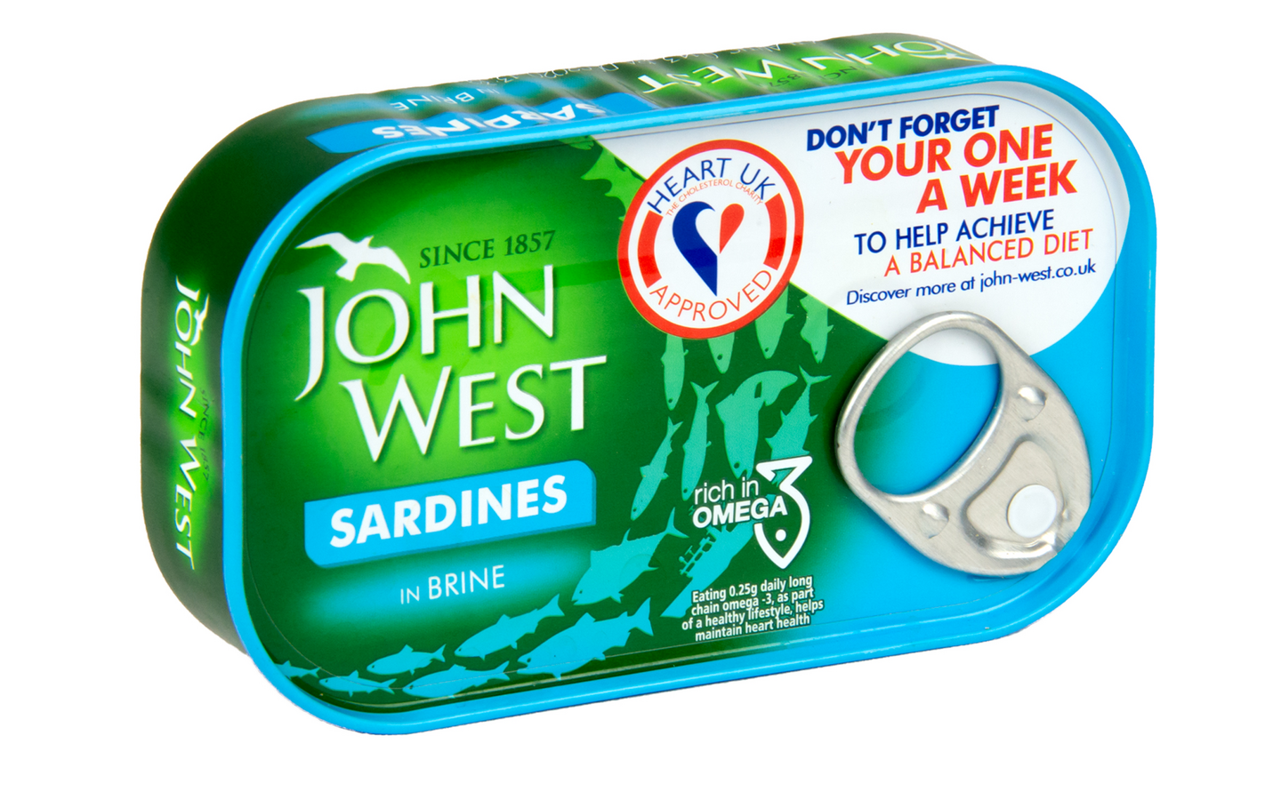 John West sardiinit vedessä 120g/90g
