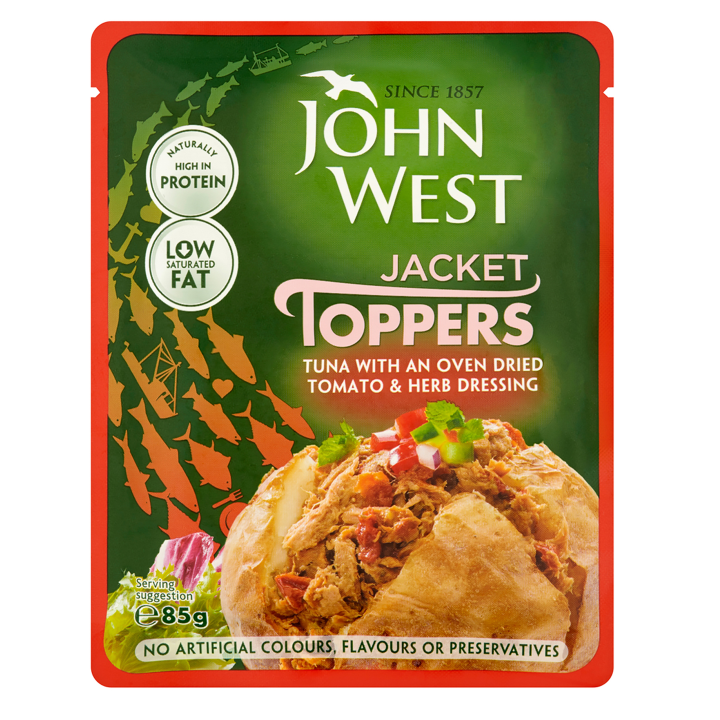 John West Tonnikalaa uunikuivattu tomaatti-yrttikastikkeessa 85g