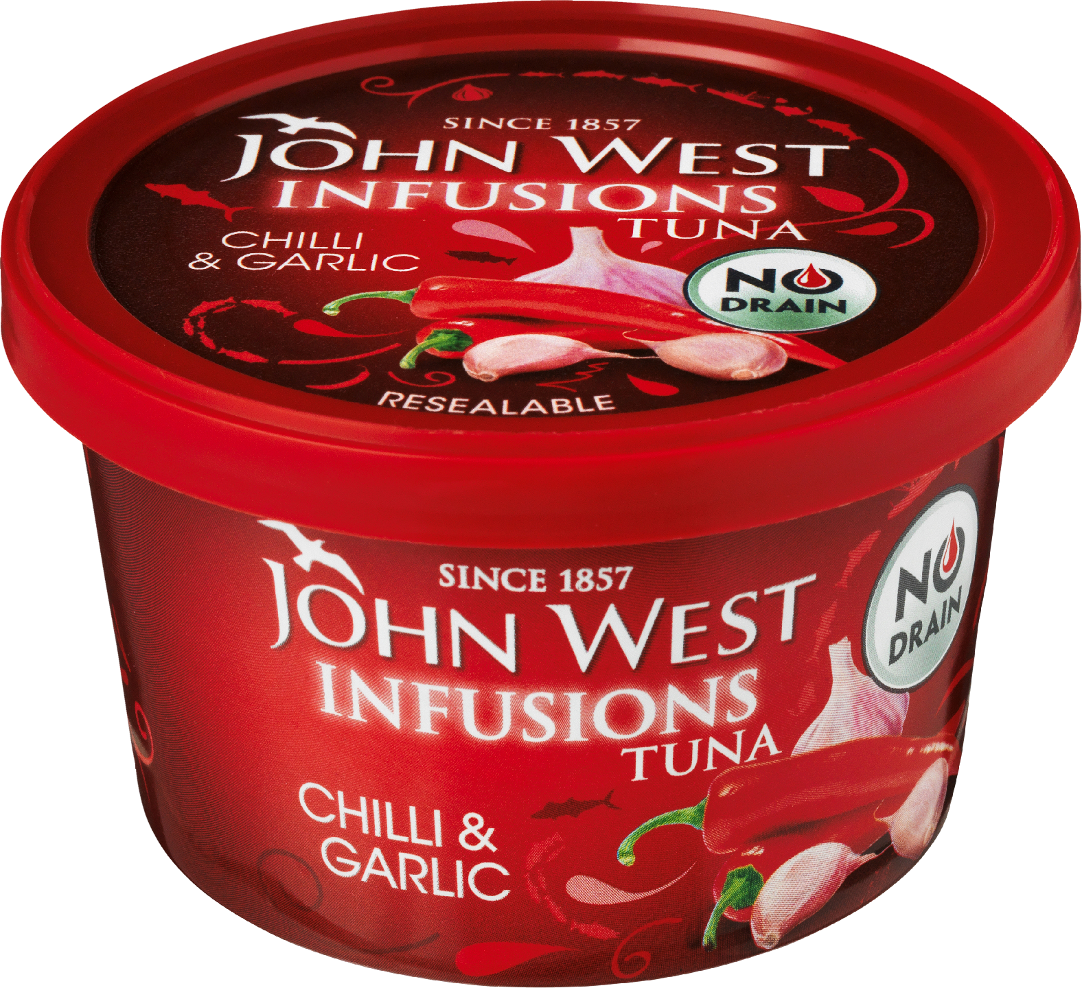 John West Infusions Valutettu Tonnikala Chili ja Valkosipuli 80g