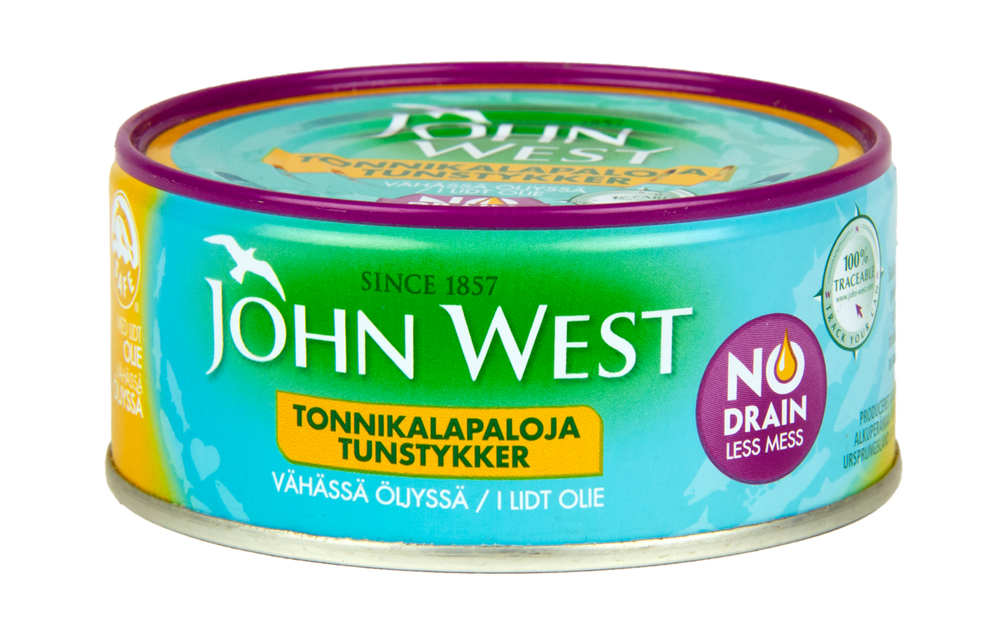 John West meheviä valutettuja tonnikalapaloja vähässä öljyssä 120g