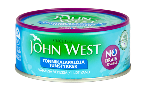 John West meheviä valutettuja tonnikalapaloja vähässä vedessä 120g