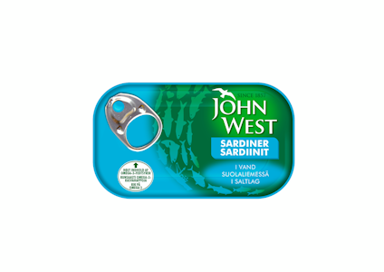 John West Sardiinit suolaliemessä 120g/90g