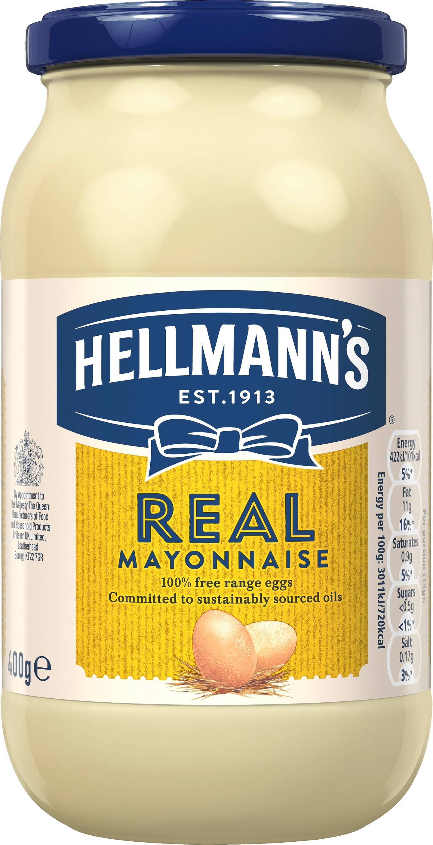 Hellmann's Real majoneesi 400g VARTTILAVA