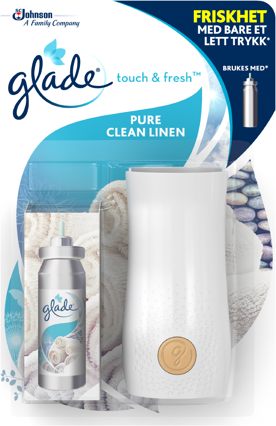 Glade Touch Fresh minispray 10ml Pure Clean Linen KRuoka