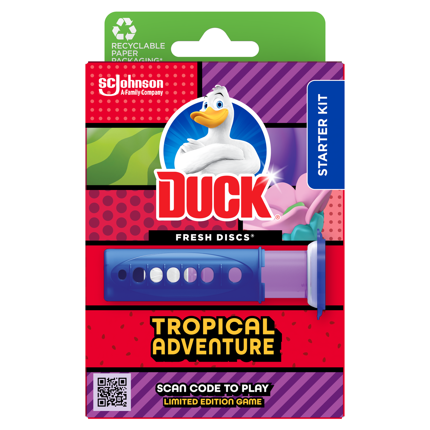 Duck - Gel Discs WC, 5 En 1, Prévient Le Calcaire Qui Accueille Les Germes