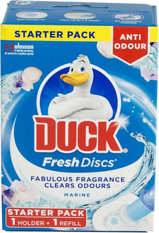 Duck Fresh Discs wc-raikastin 36ml Marine pidike+täyttö