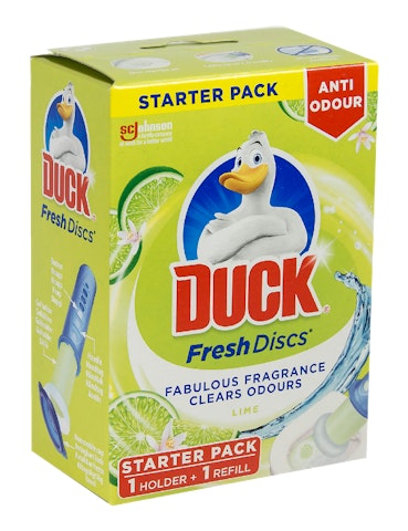Duck Fresh Discs wc-raikastin 36ml lime zest pidike+täyttö