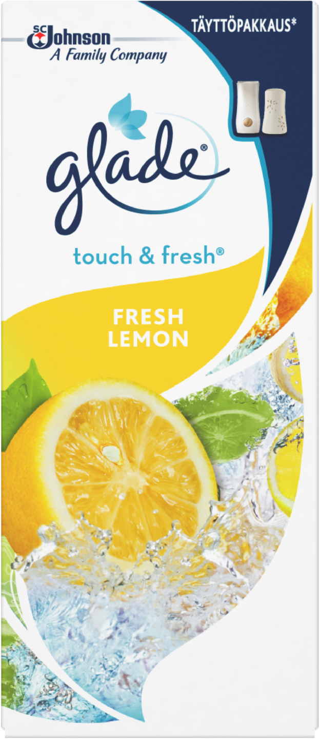 Glade One Touch Fresh Lemon 10 ml täyttöpakkaus