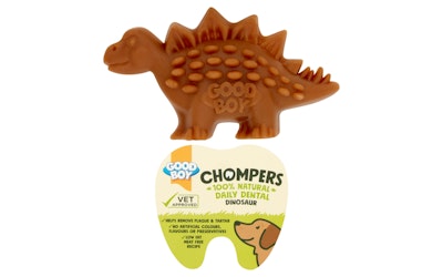 GoodBoy Chompers dinosaurus hammashoito 60g kasvipohjainen puruluu koirille - kuva