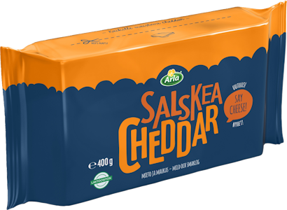 Arla Salskea Cheddar juusto 400g lasktoositon