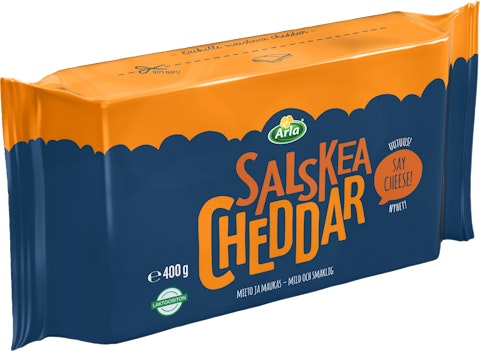 Arla Salskea Cheddar juusto 400g lasktoositon