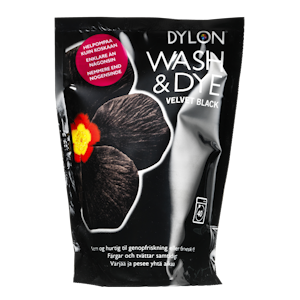 Dylon Wash&Dye Velvet Black konetekstiiliväri 350g