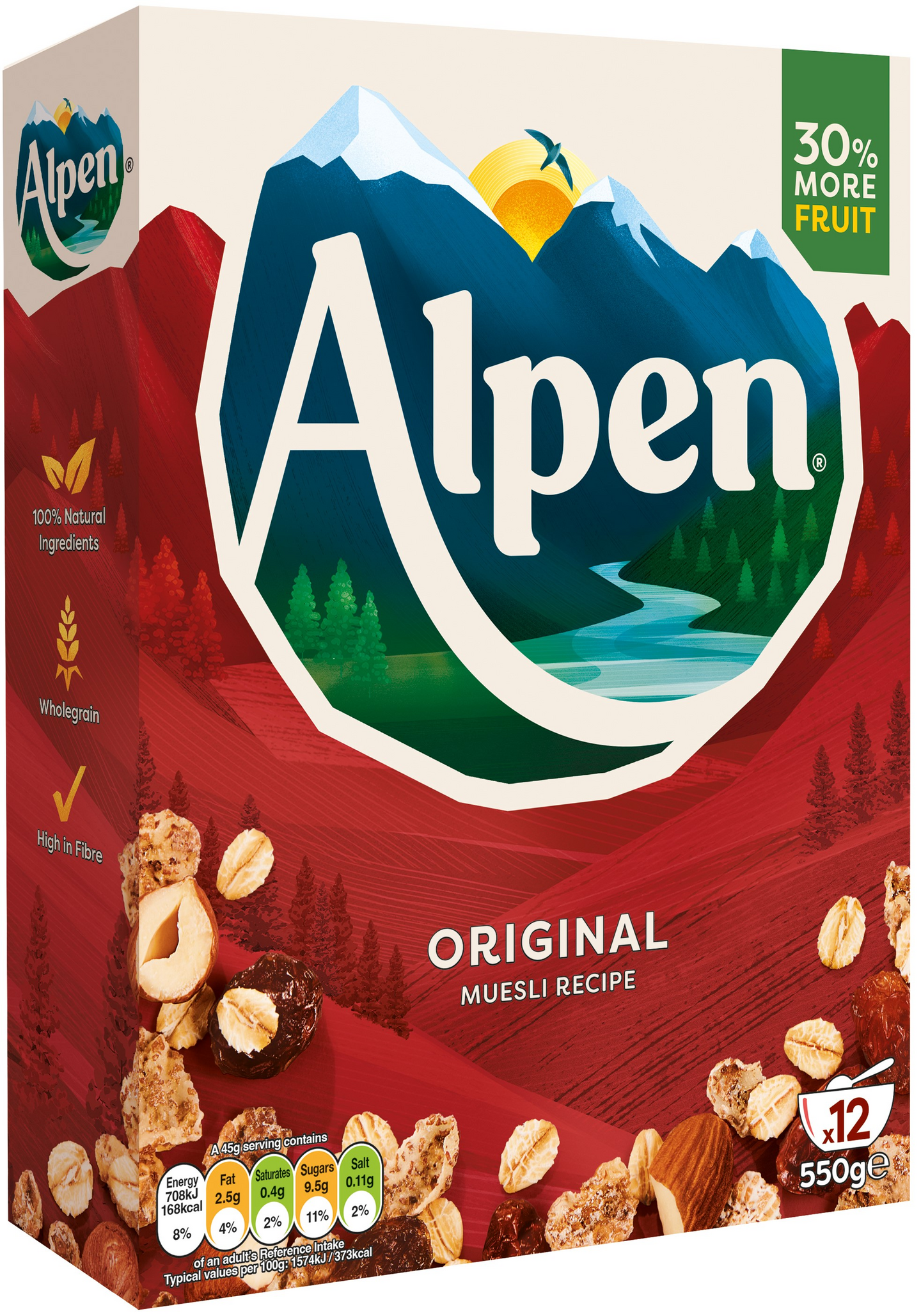 Alpen Original 550 g mysli | K-Ruoka Verkkokauppa