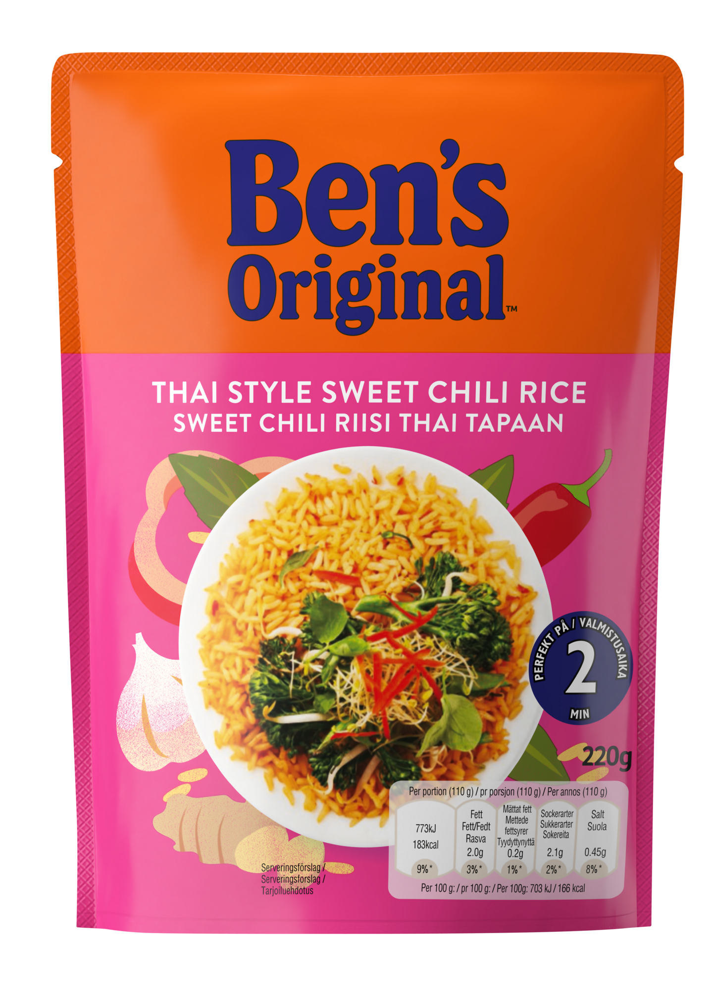 Ben's Original Thai Sweet Chili Valmisriisi 220g