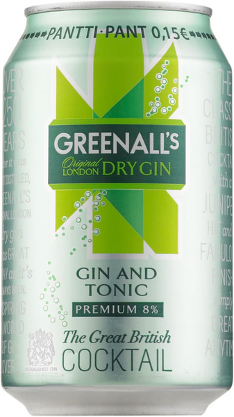 Greenall's Gin & Tonic 33cl 8%