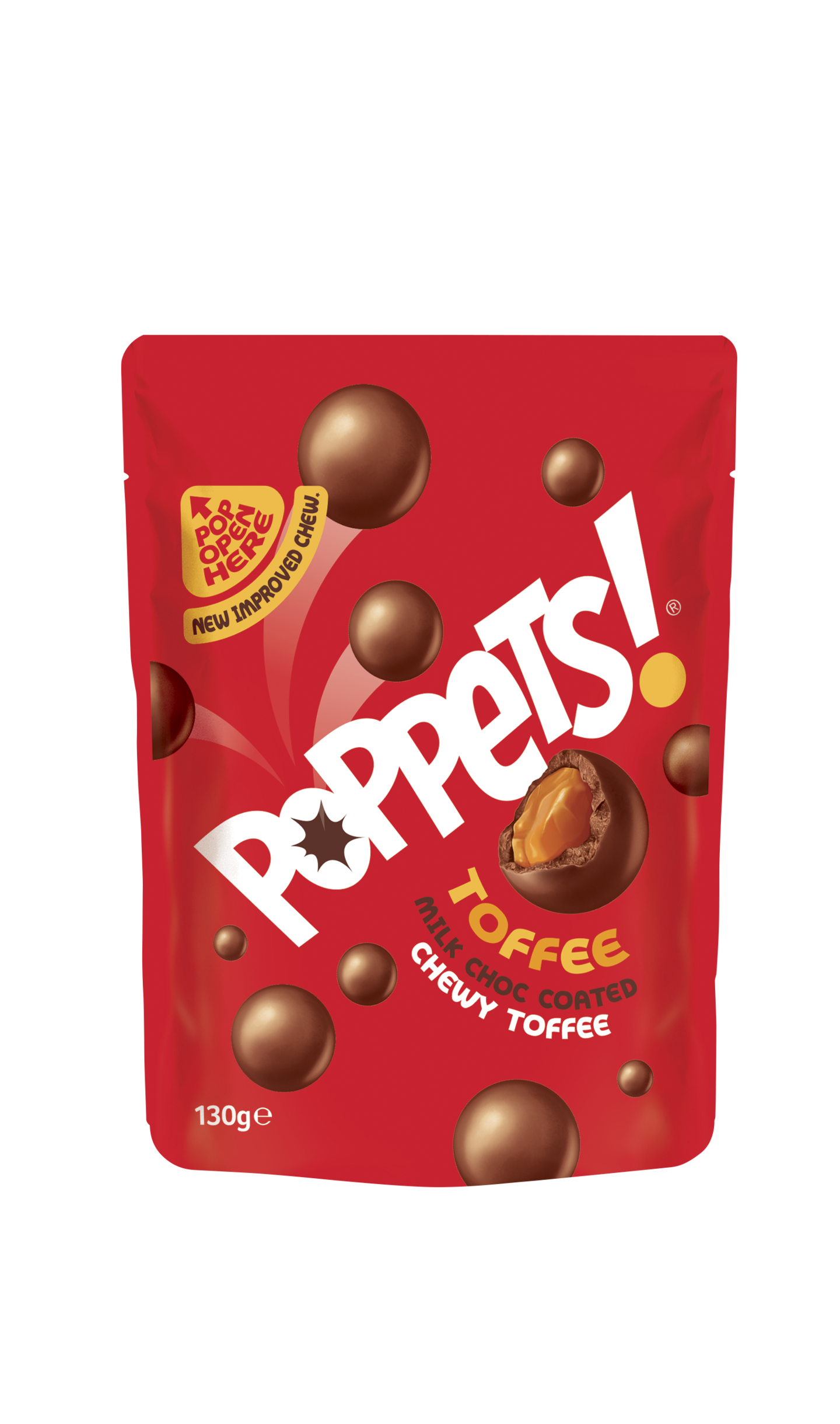 Poppets Toffee maitosuklaapallot 130g