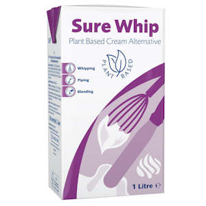 Sure Whip maidoton, laktoositon, vaahdotettava kasvisrasvasekoite, 1l, UHT