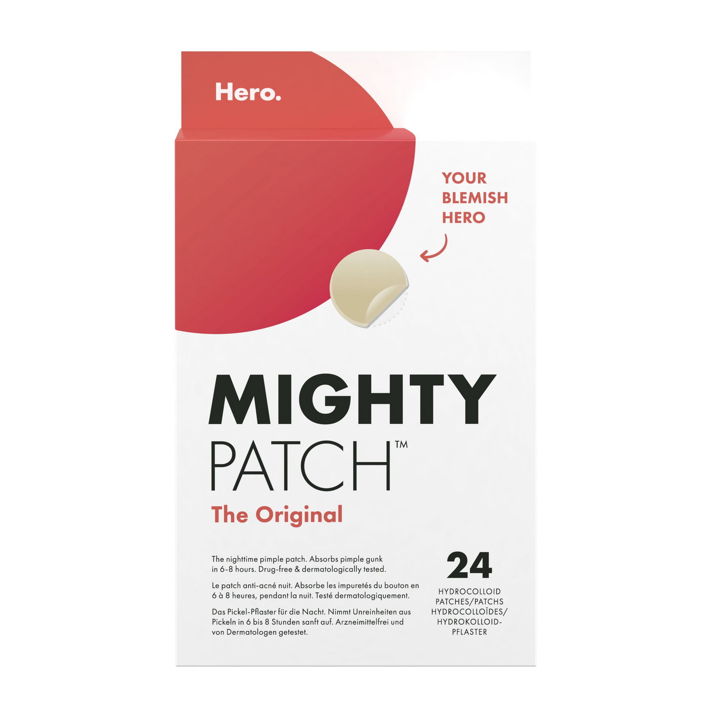 Hero Mighty Patch The Original -finnilaastari yökäyttöön 24 kpl