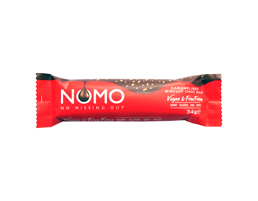 NOMO suklaapatukka Caramelized Biscuit 34g