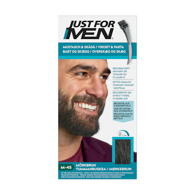 Just For Men parta- ja viiksiväri M-45 Tummanruskea