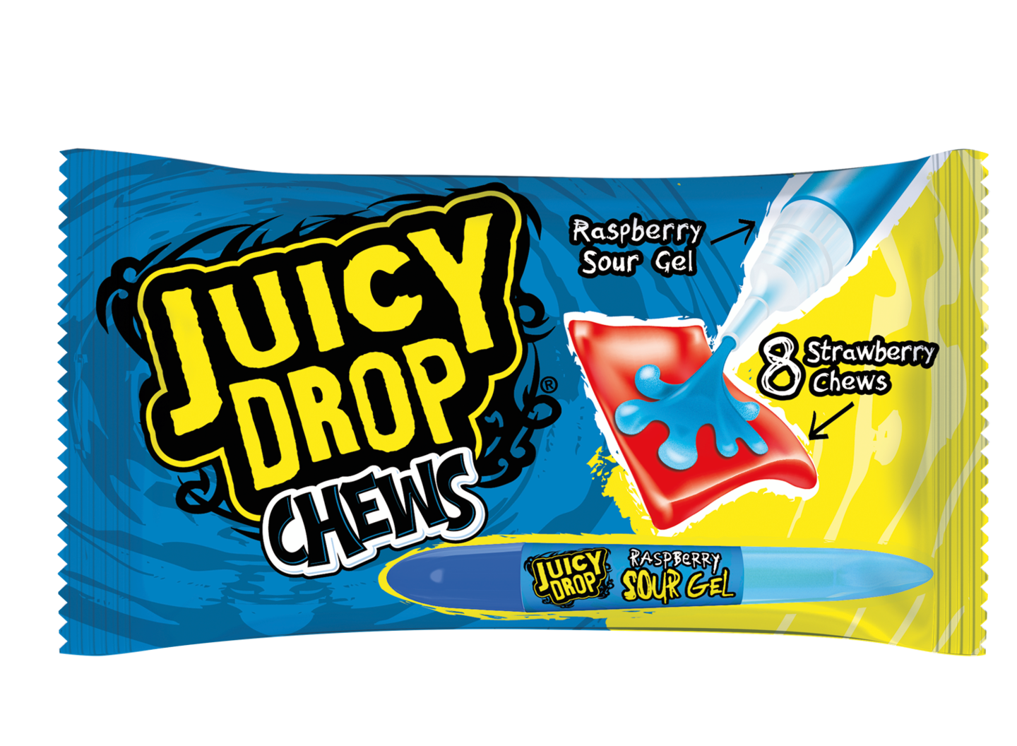 Topp Juicy Drop Chews 67g toffeemakeinen makugeelillä