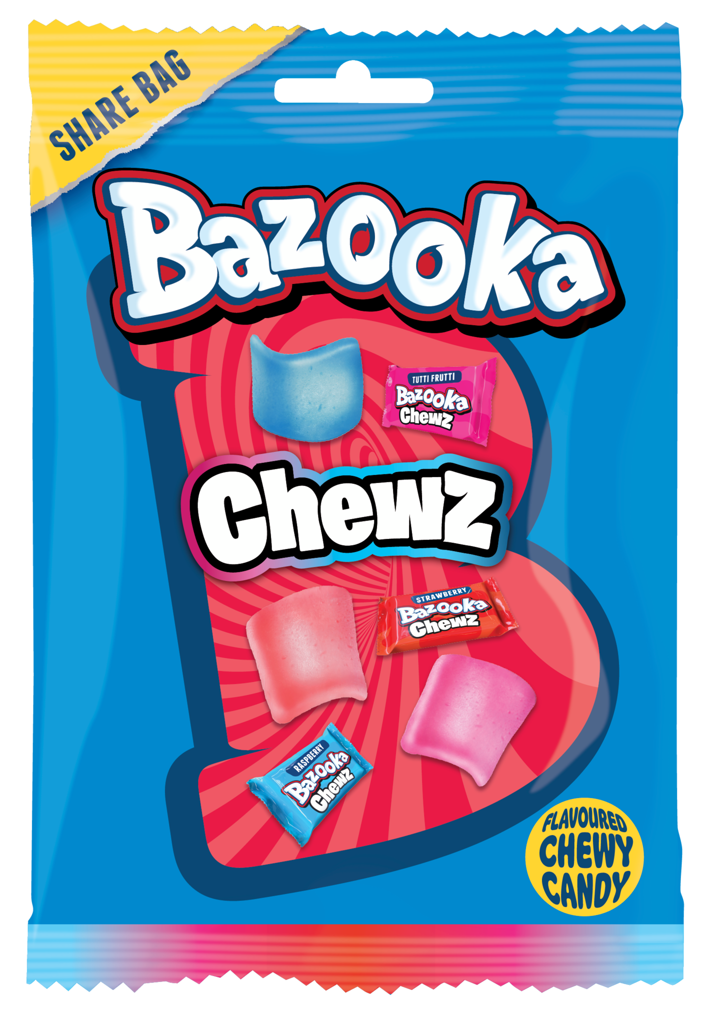 Bazooka Chews hedelmätoffee 120g