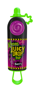 Bazooka Juicy Drop Pop Xtreme Sour tikkukaramelli karkkigeelillä 26g