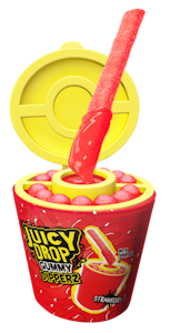 Bazooka Juicy Drop Gummy Dipperz Karkkitikku kirpeällä geelillä 96g