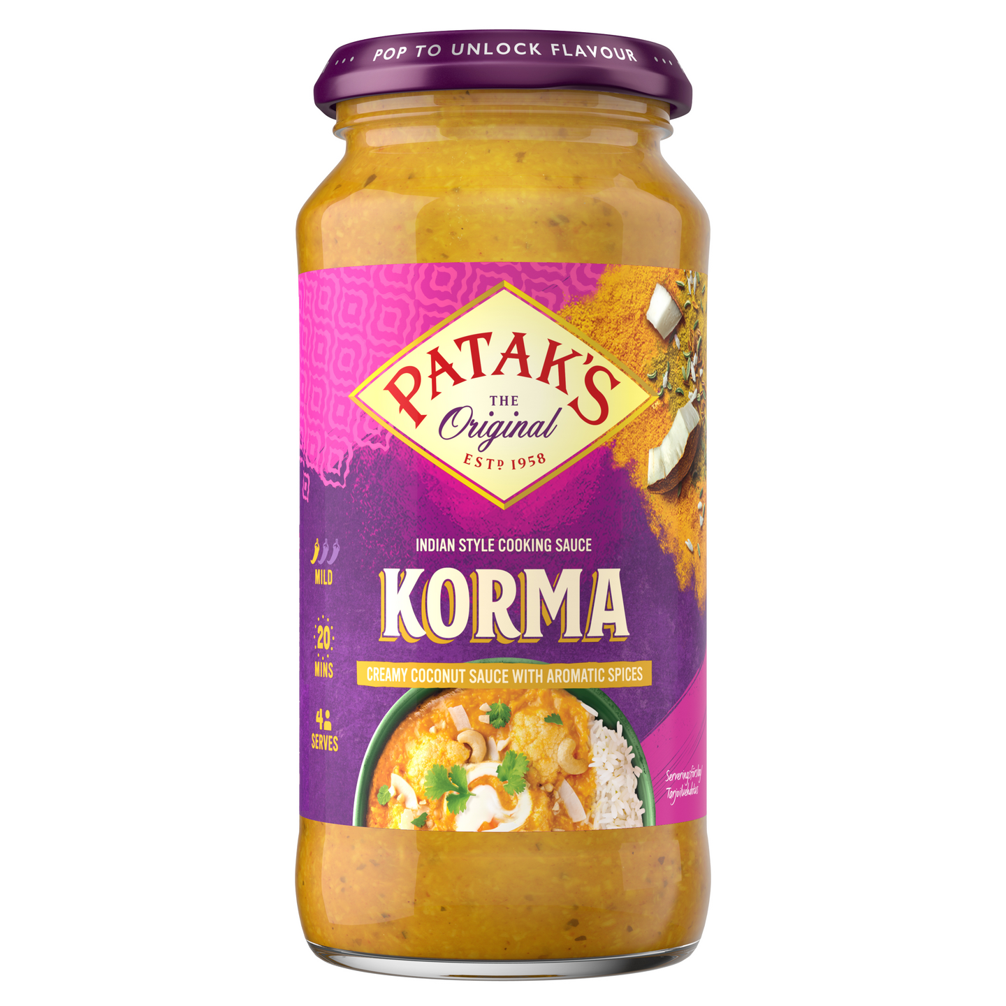 Patak's Korma Currykastike 450g