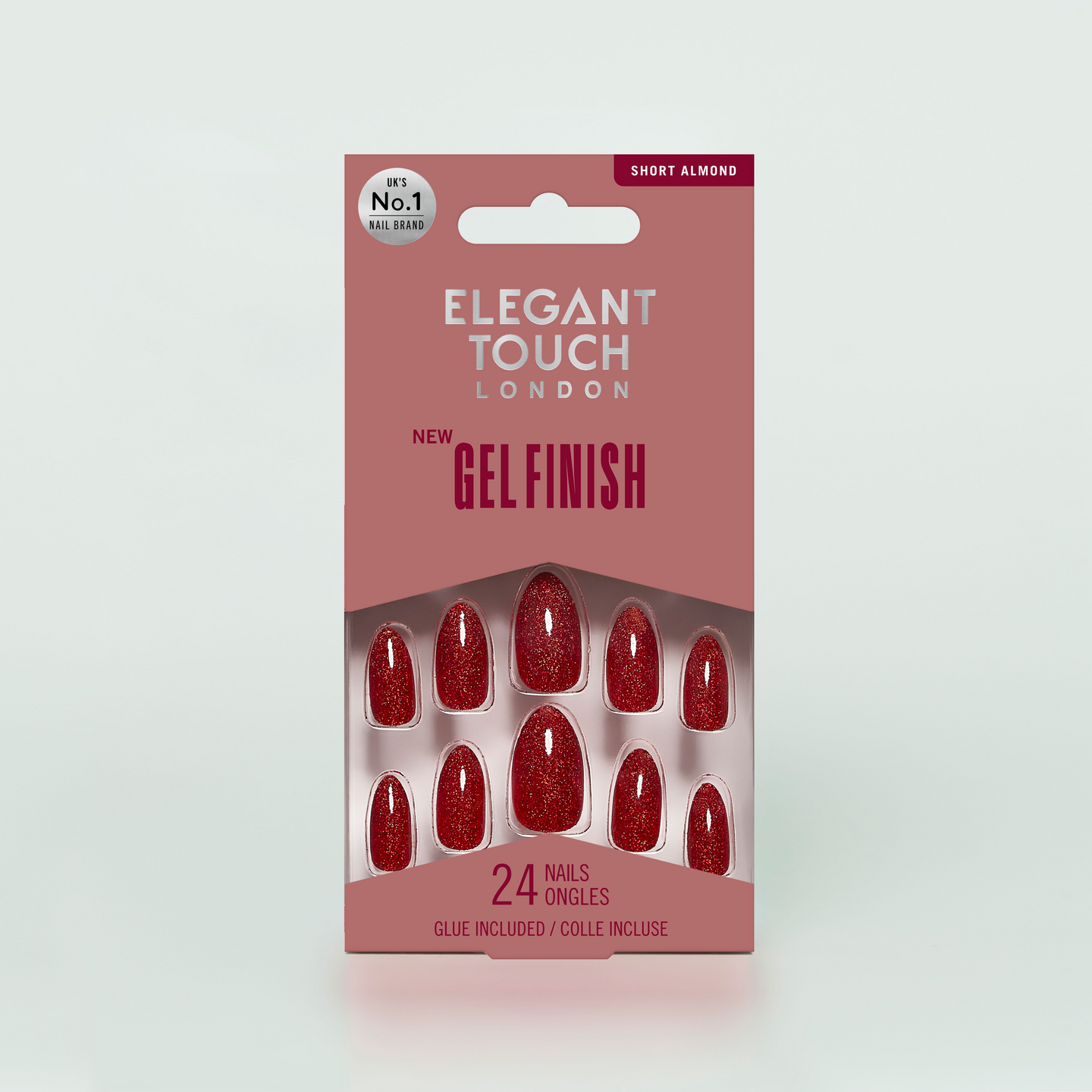 Elegant Touch Gel Finish Ruby Glitz tekokynnet