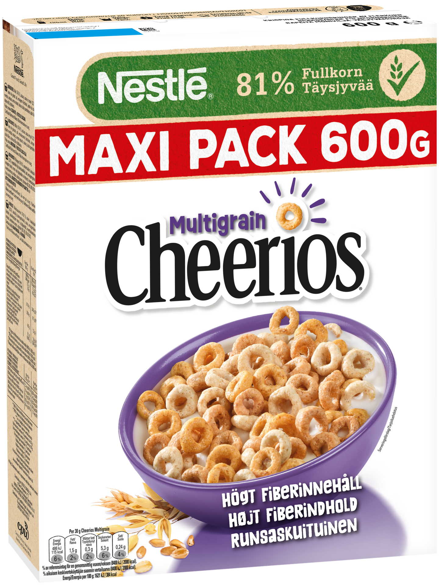 Nestle Cheerios moniviljamuro 600g PUOLILAVA