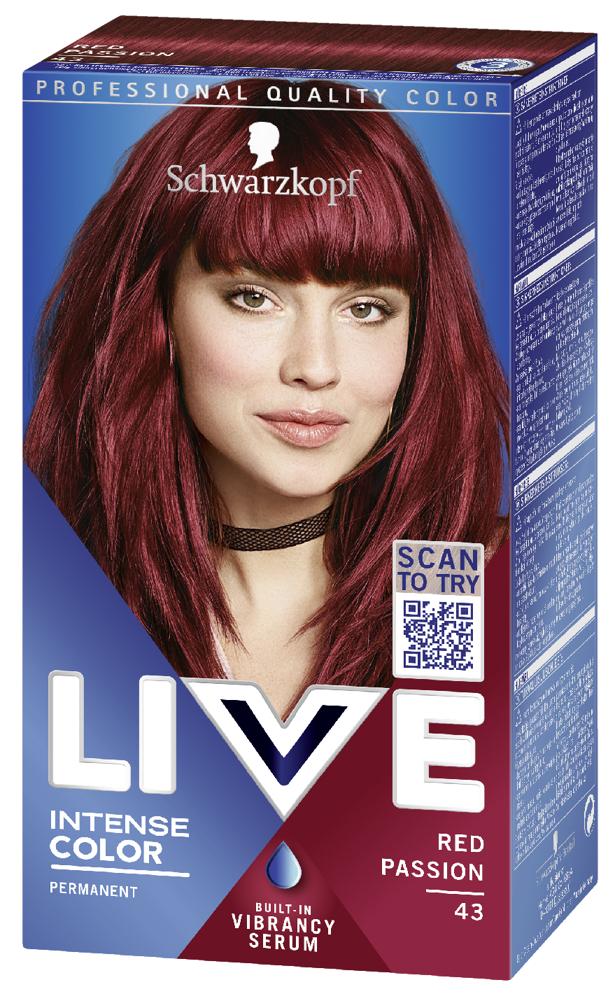 Schwarzkopf Live 43 Red Passion hiusväri