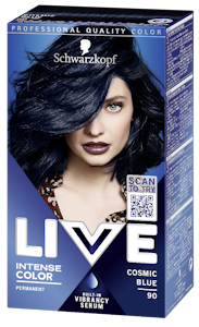 Schwarzkopf Live 90 Cosmic Blue hiusväri