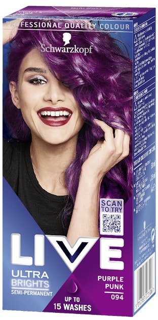 3. Schwarzkopf LIVE Color XXL Ultra Brights 94 Purple Punk Semi-Permanent Purple Hair Dye - wide 8