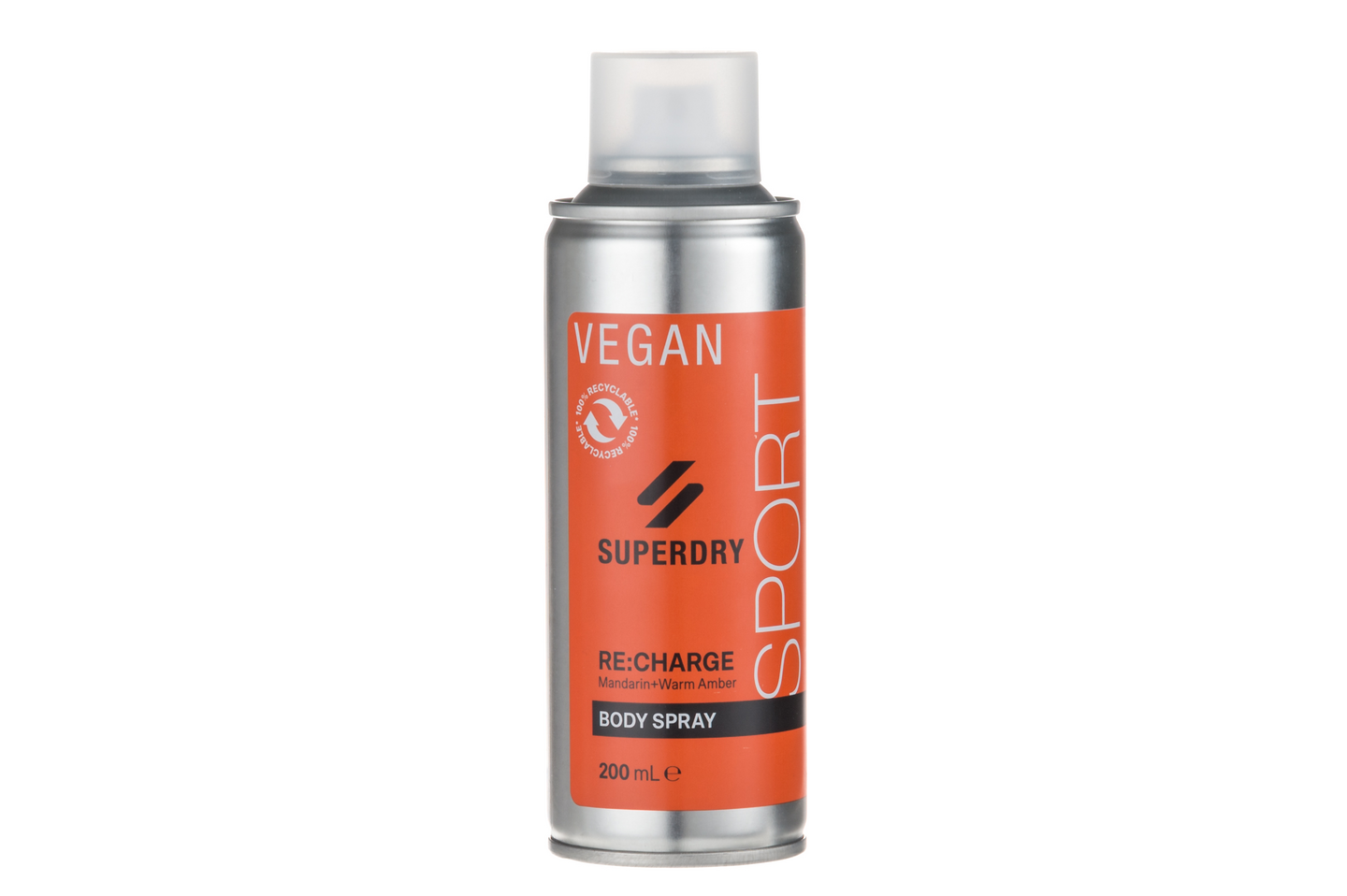 Superdry Sport bodyspray 200ml Re:Charge - Mandarin+Warm Amber