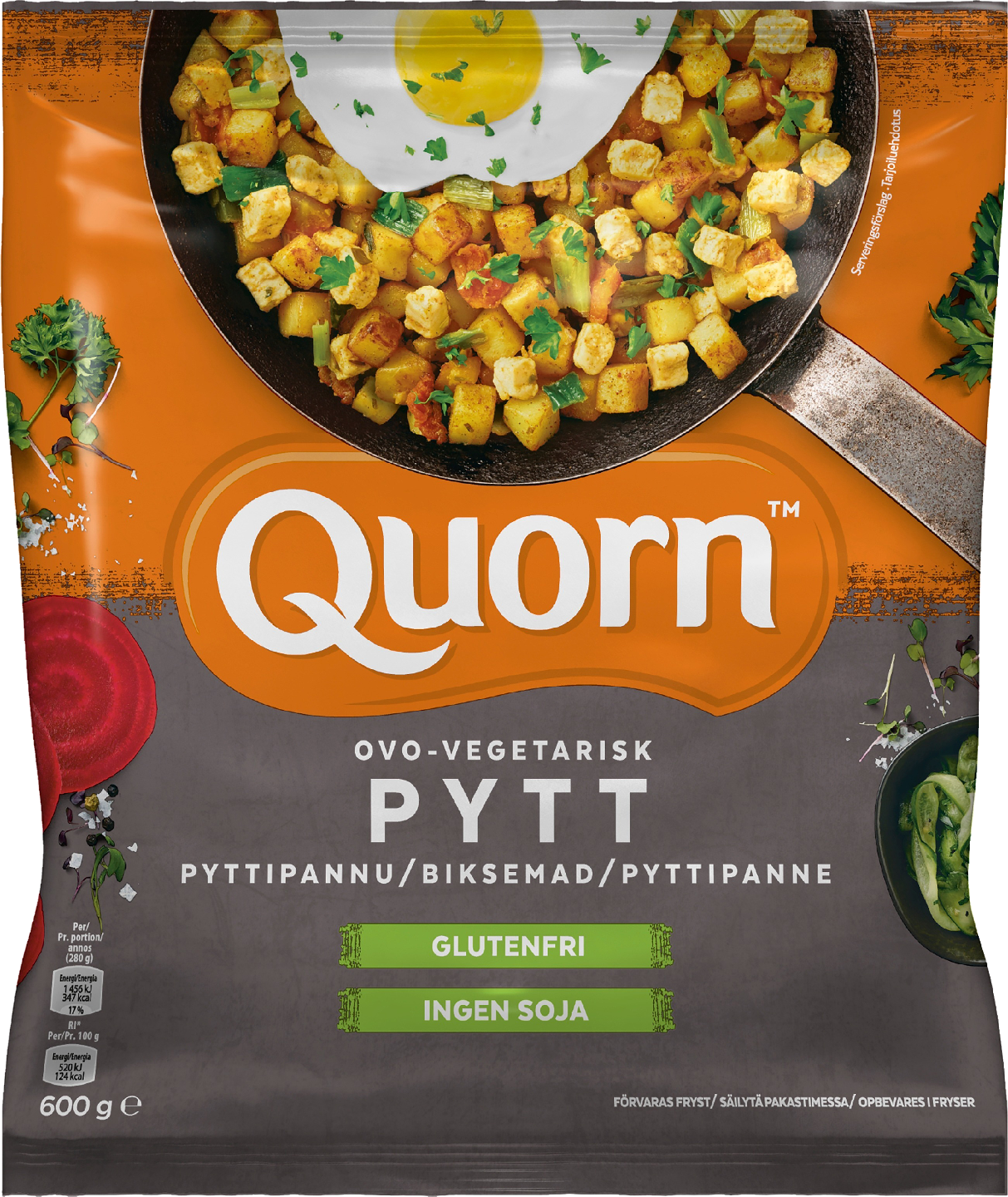 Quorn pyttipannu 600g pakaste KRuoka Verkkokauppa