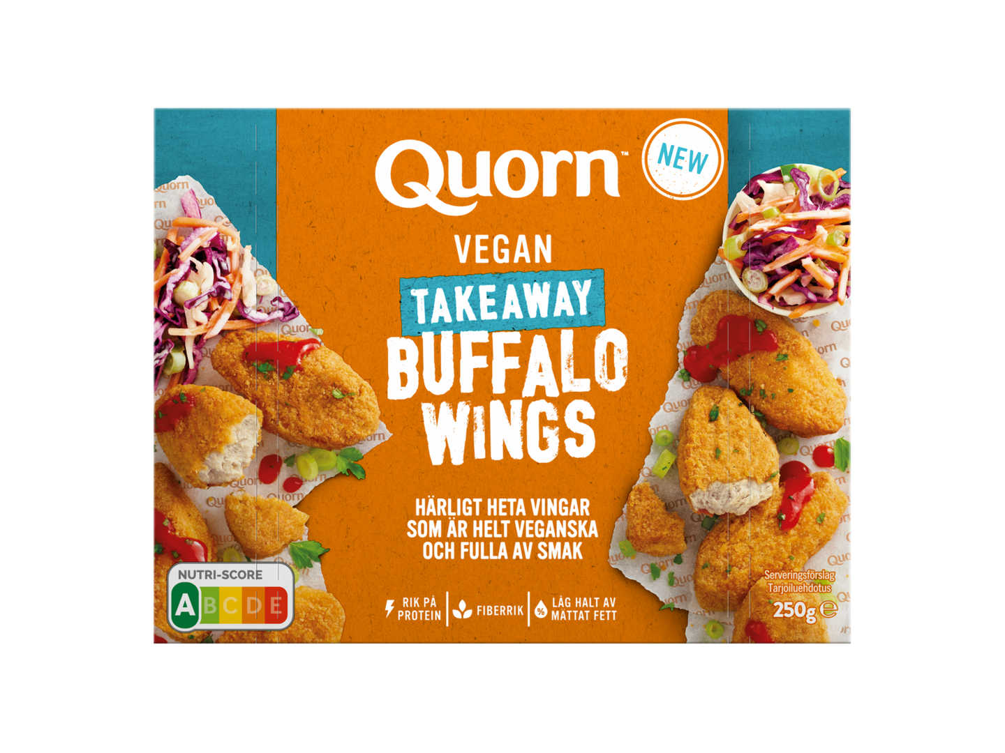 Quorn vegaaninen buffalo wings 250g pakaste | K-Ruoka Verkkokauppa