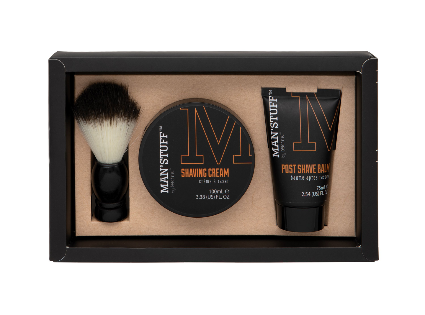 Manstuff Shave trio with brush lahjapakkaus