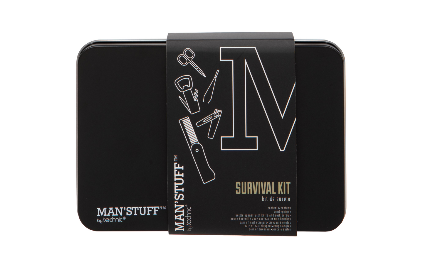 Manstuff Survival tin lahjapakkaus