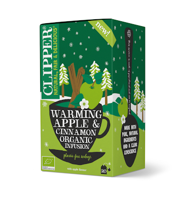 Clipper Luomu Warming tee 20ps / 40g omena-kaneli