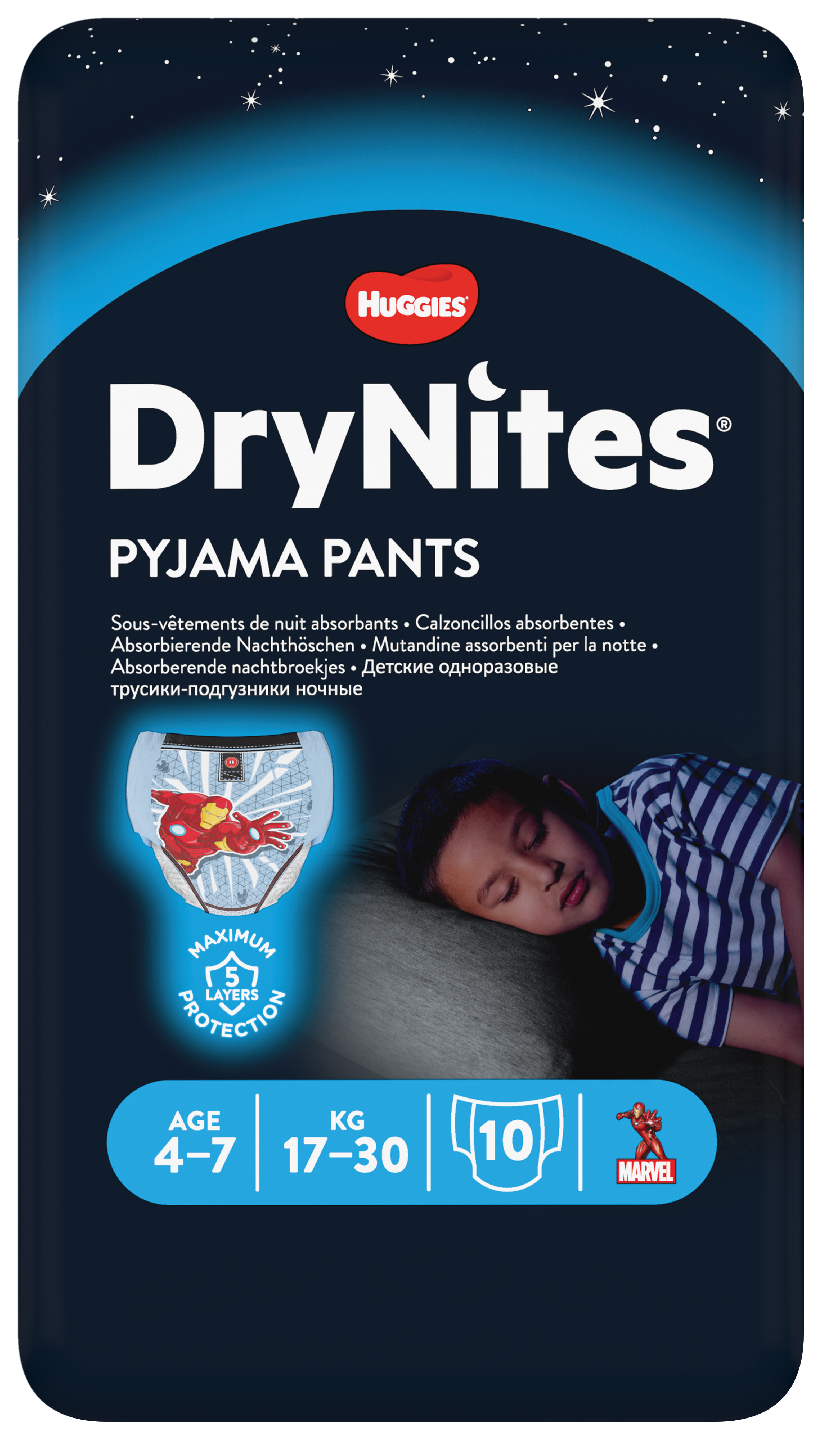 DryNites yövaippa poika 4-7v 10kpl