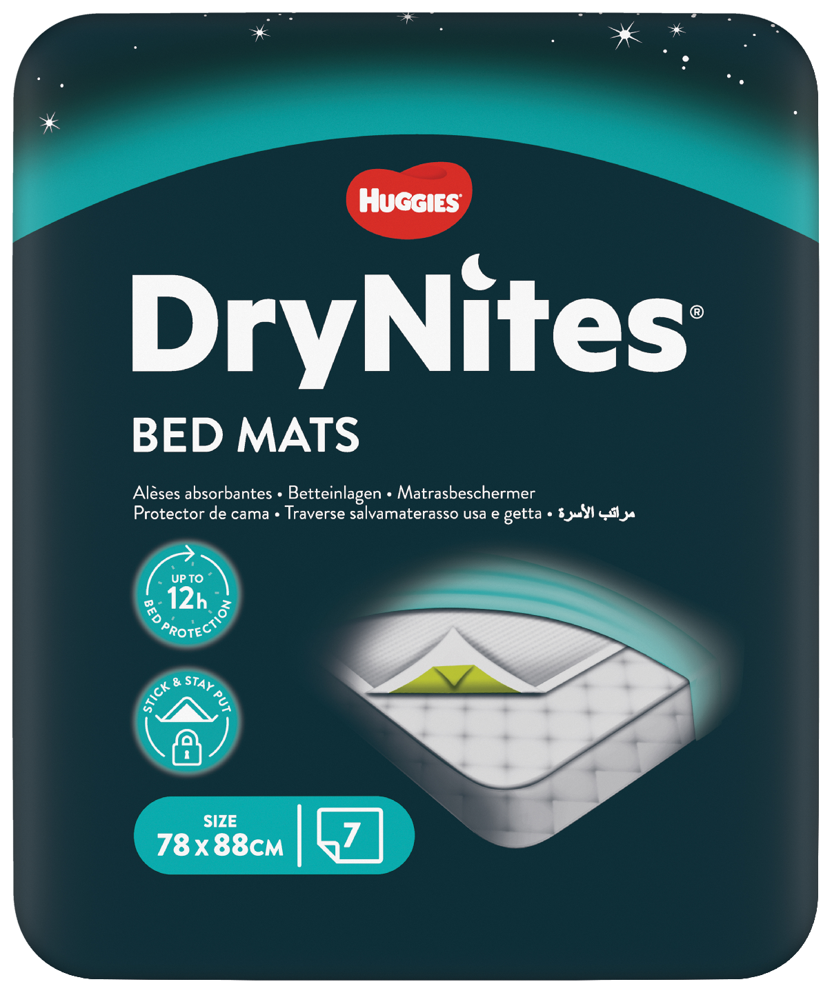 Huggies sängynsuoja 7kpl Drynites BedMats
