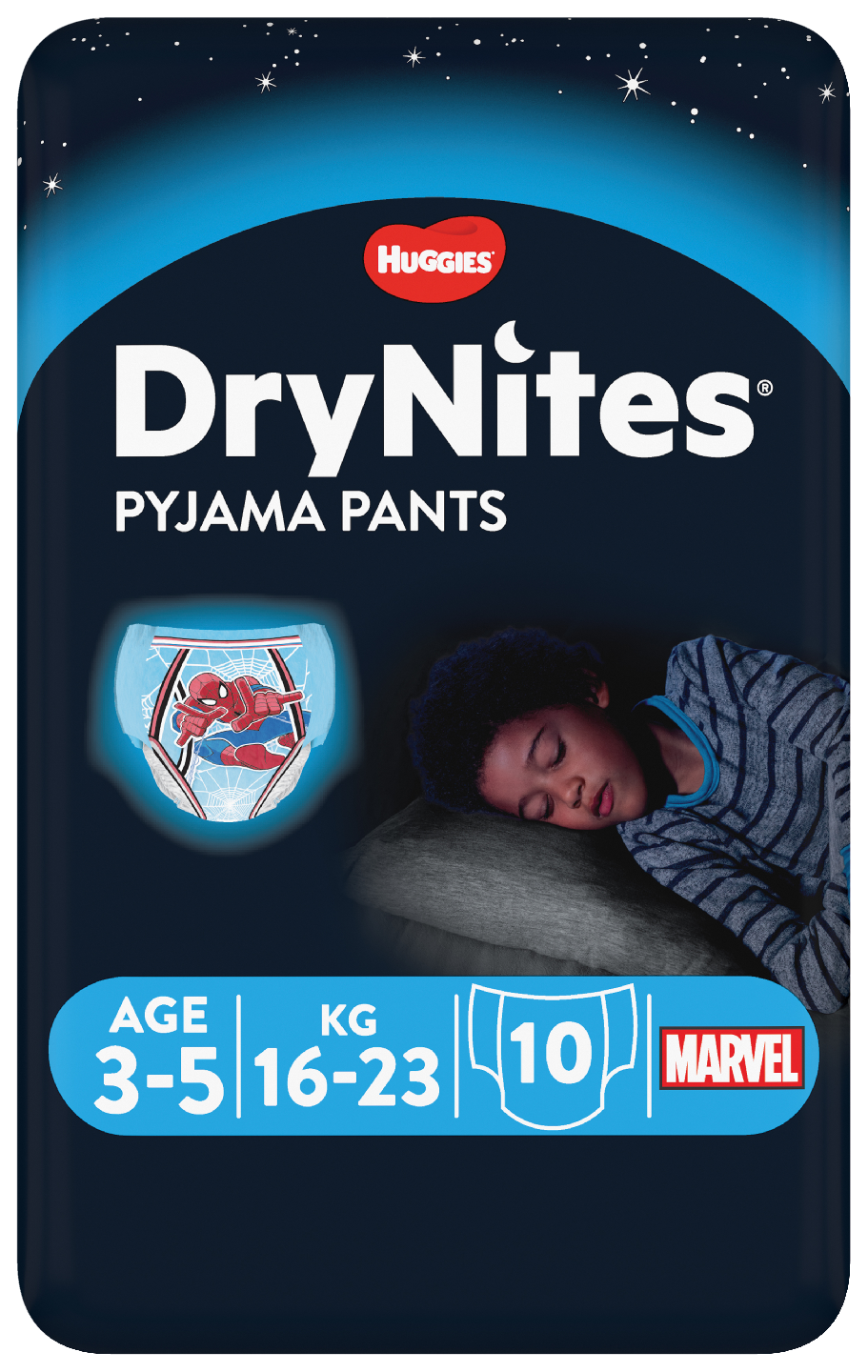 DryNites yövaippa poika 3-5v 10kpl