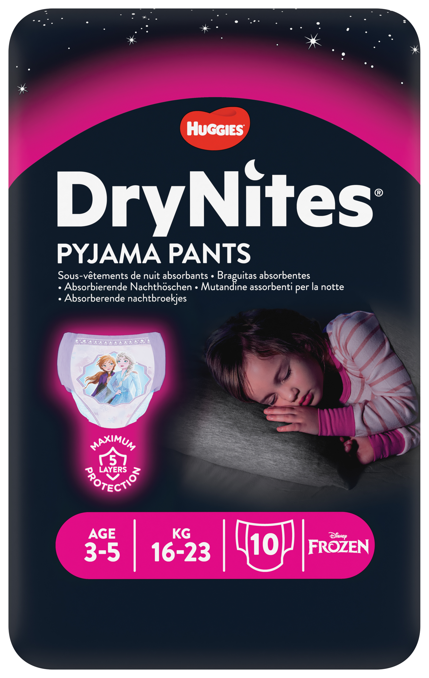 DryNites yövaippa tyttö 3-5v 10kpl