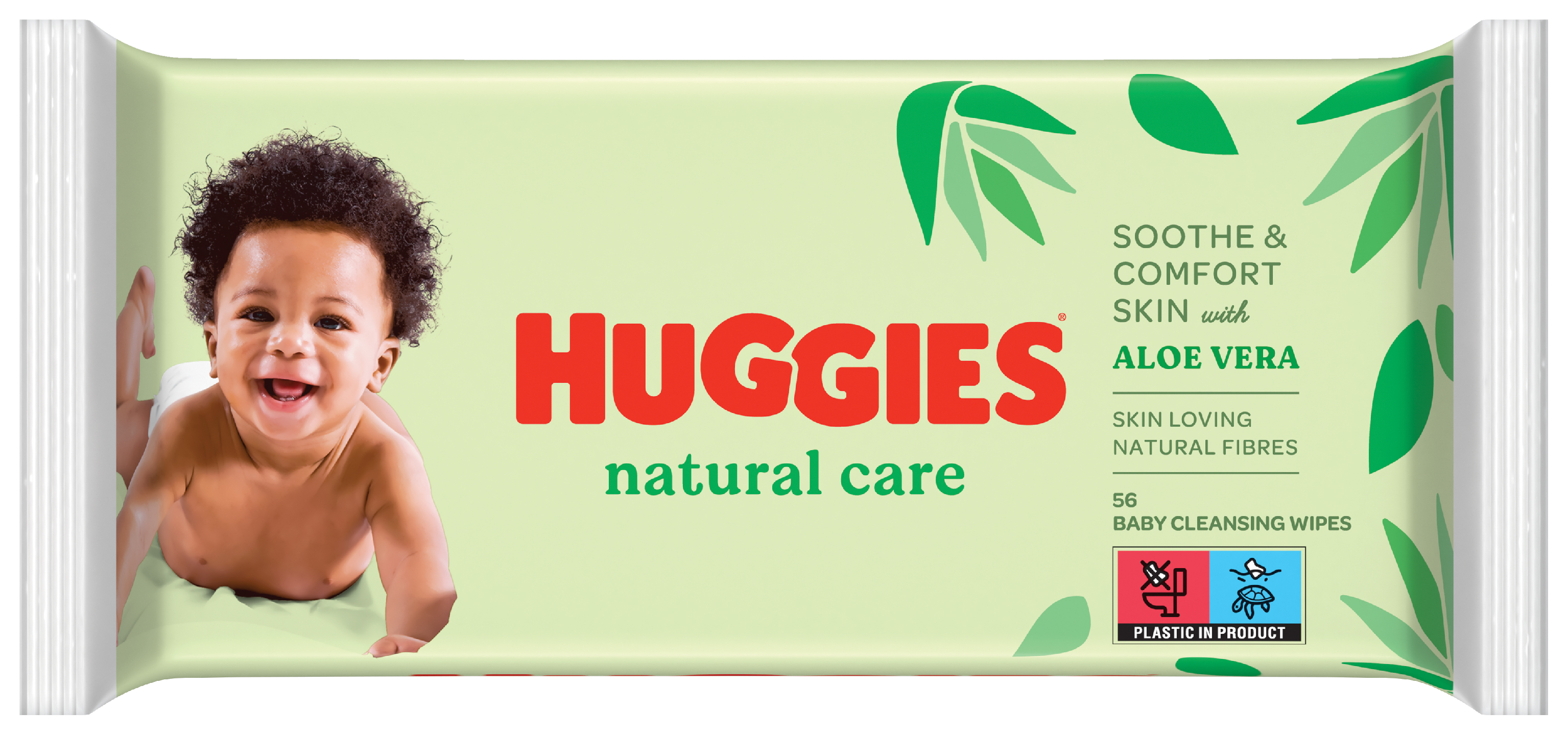 Huggies Natural Care puhdistuspyyhe 56kpl